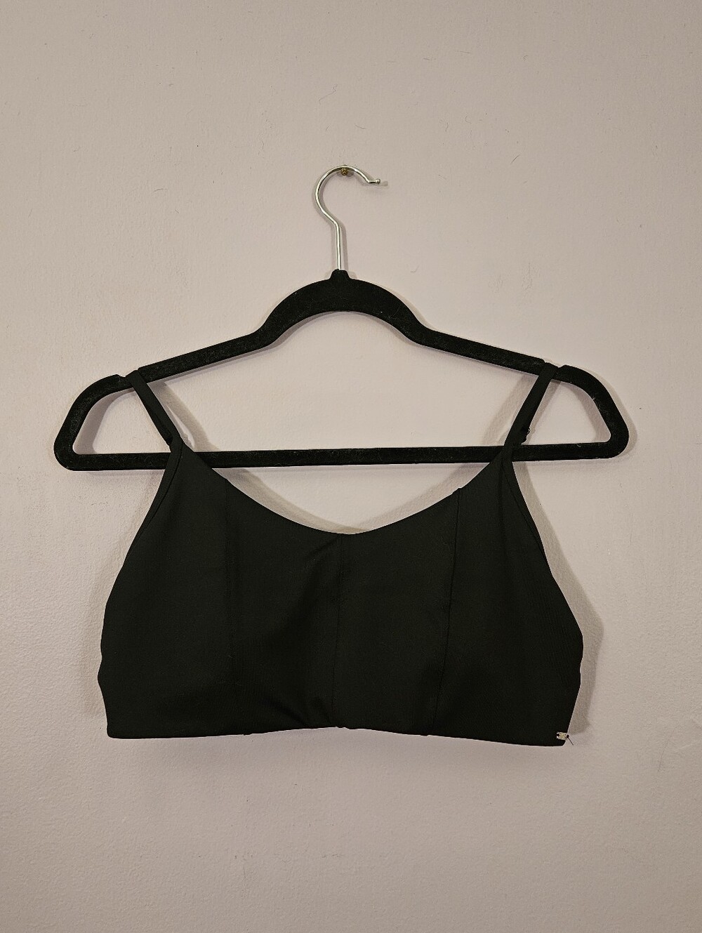 VS PINK Active Black Sports Bra, Size Large